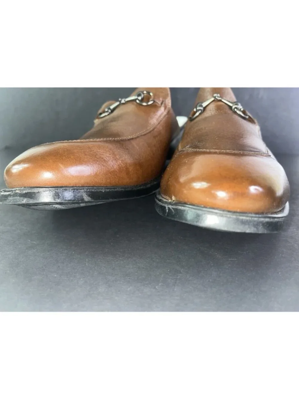 NEW Sandro Moscoloni Mens Brown Pebbled Leather Loafers Shoe 13 Slip On Horsebit